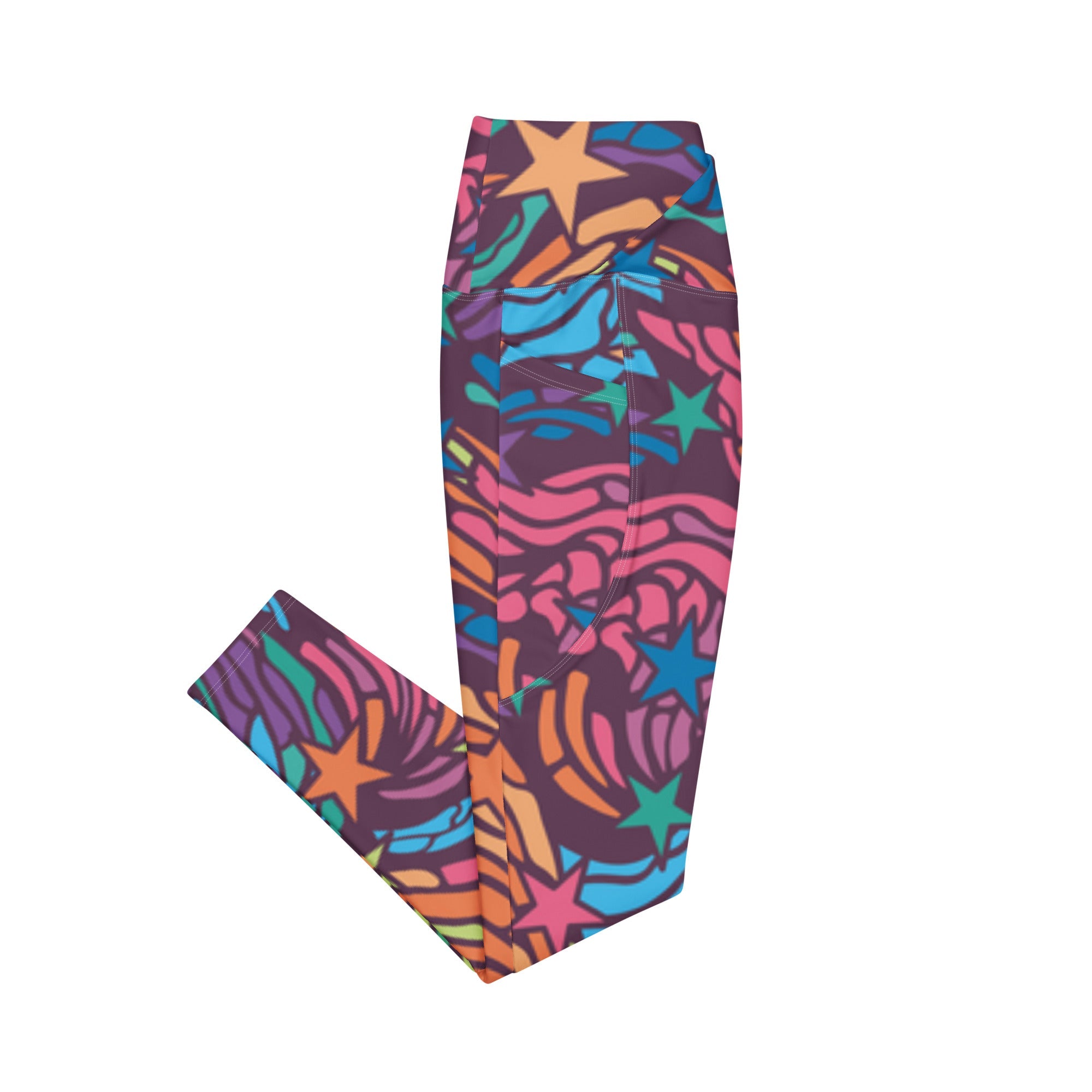 Another Galaxy (Crossover Leggings w/ pockets - FB0063) - Trillii