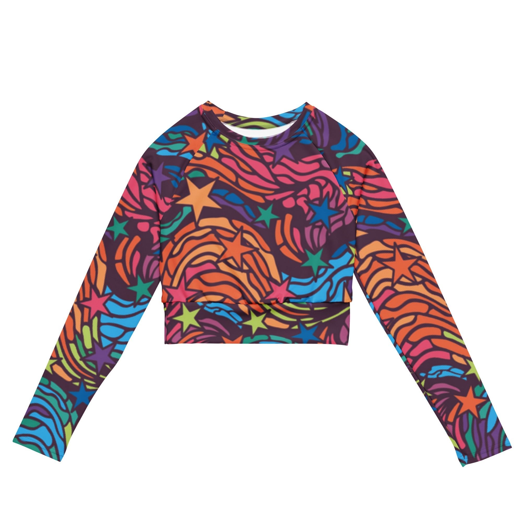 Another Galaxy (Long - sleeve Crop Top - FB0063) - Trillii