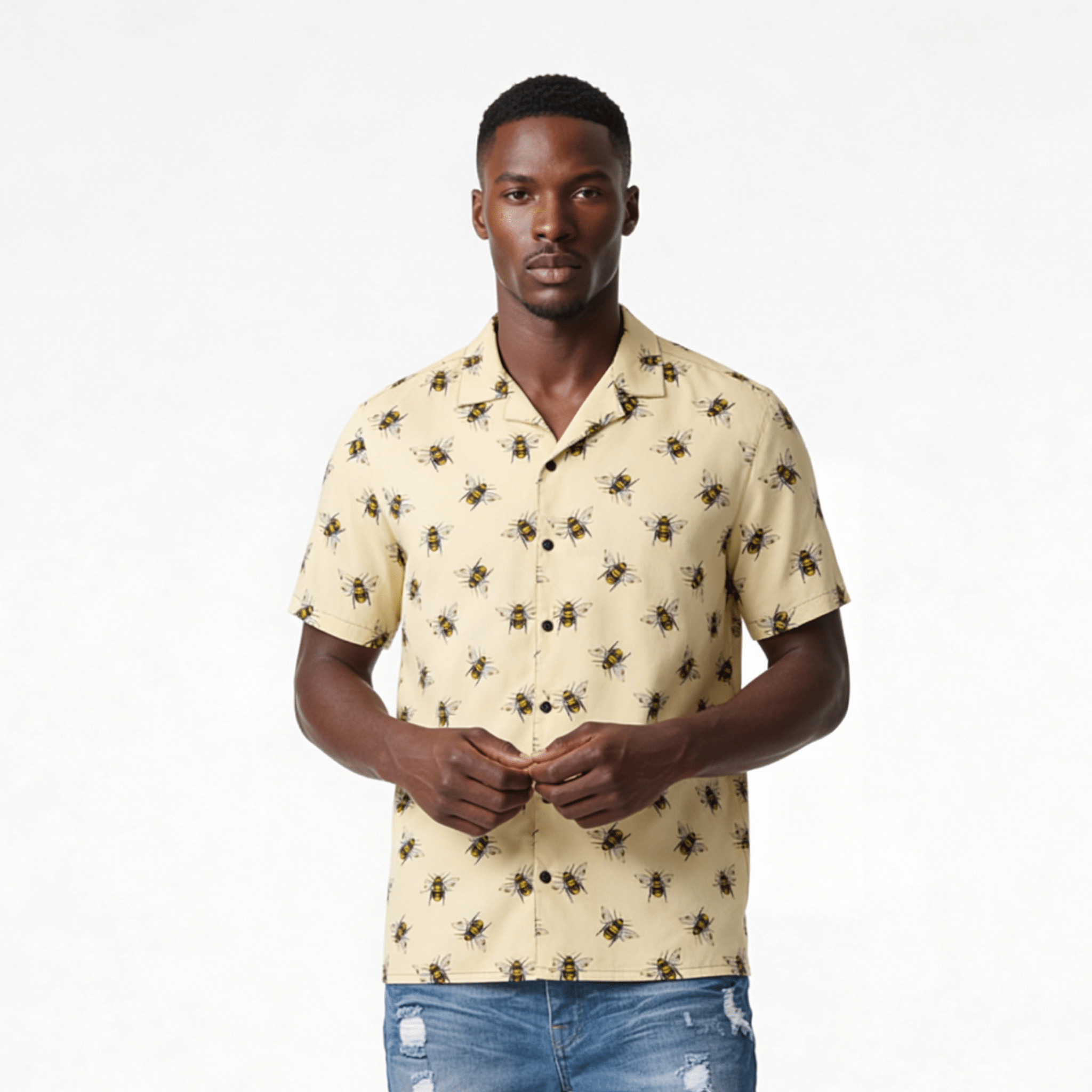 Beesness (Button Shirt - FB0064) - Trillii
