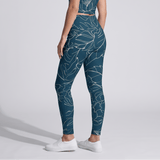 Botanical Energy (Crossover Leggings w/pockets - FB0017) - Trillii