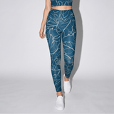 Botanical Energy (Crossover Leggings w/pockets - FB0017) - Trillii