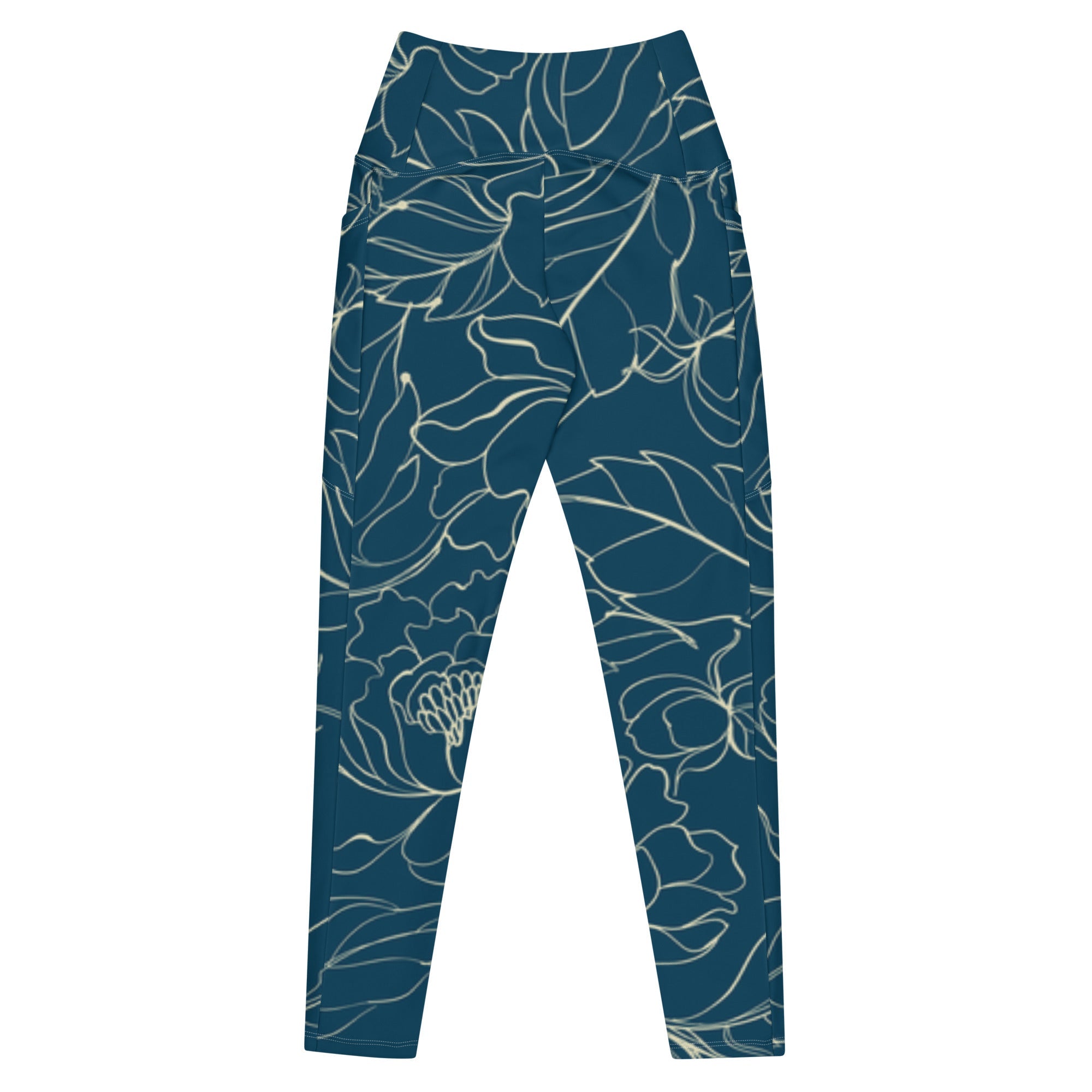 Botanical Energy (Crossover Leggings w/pockets - FB0017) - Trillii