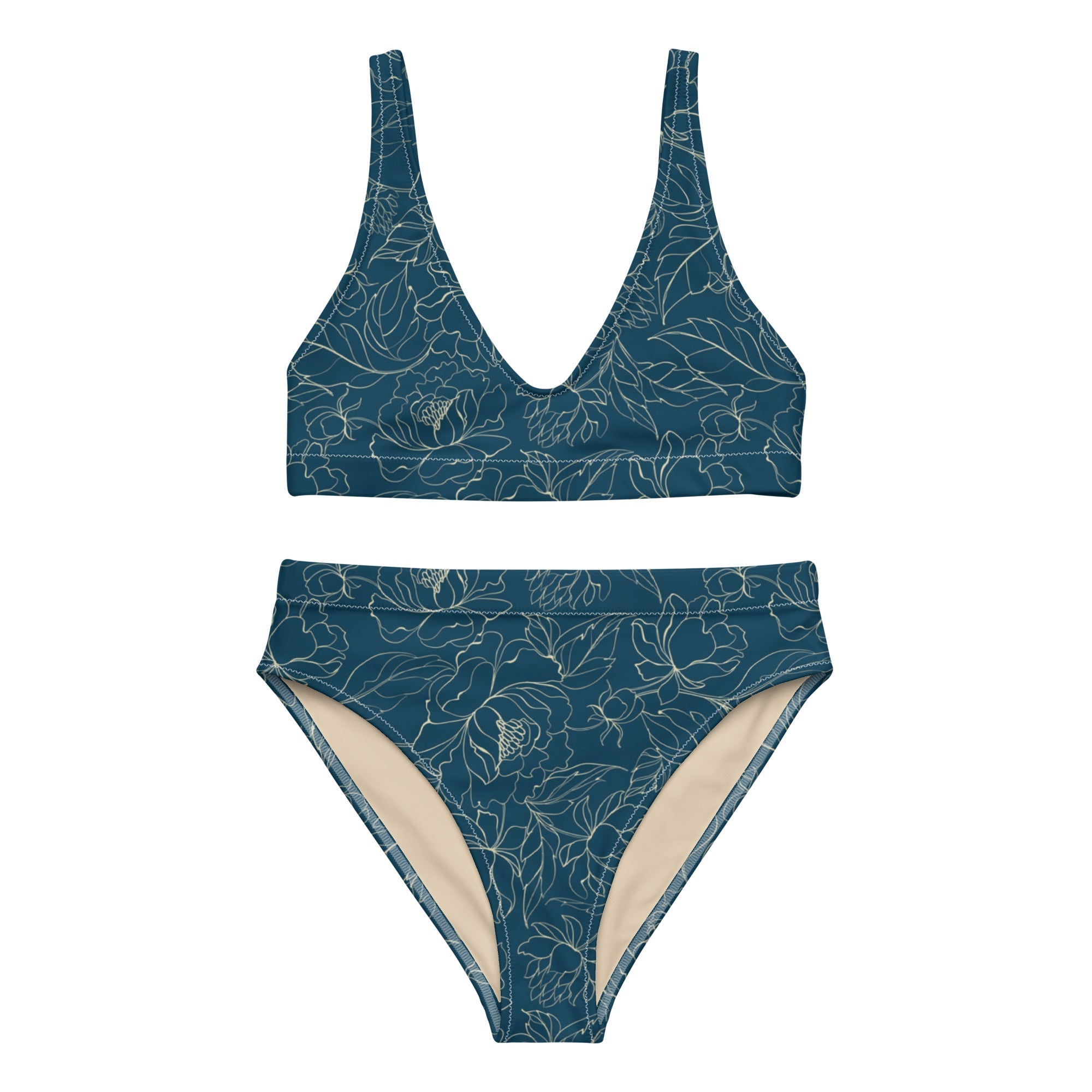 Botanical Energy (High Waisted Bikini - FB0017) - Trillii