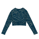Botanical Energy (Long - sleeve Crop Top - FB0017) - Trillii