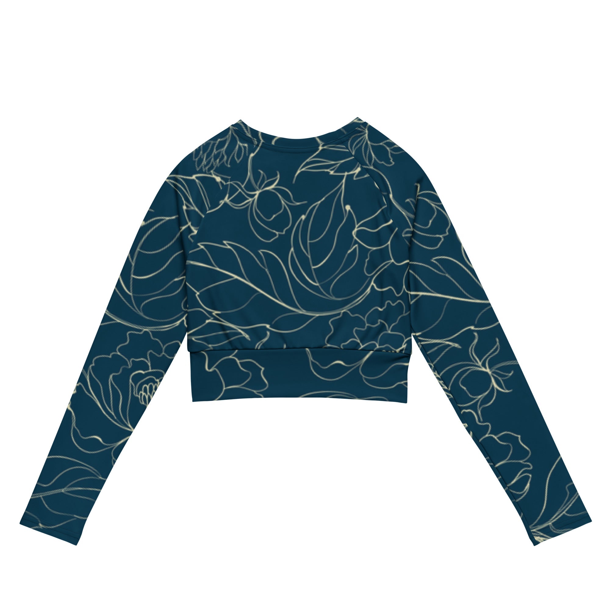 Botanical Energy (Long - sleeve Crop Top - FB0017) - Trillii