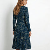 Botanical Energy (Midi Dress - FB0017) - Trillii