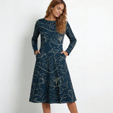 Botanical Energy (Midi Dress - FB0017) - Trillii