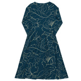 Botanical Energy (Midi Dress - FB0017) - Trillii