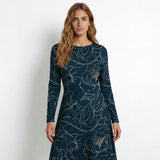 Botanical Energy (Midi Dress - FB0017) - Trillii