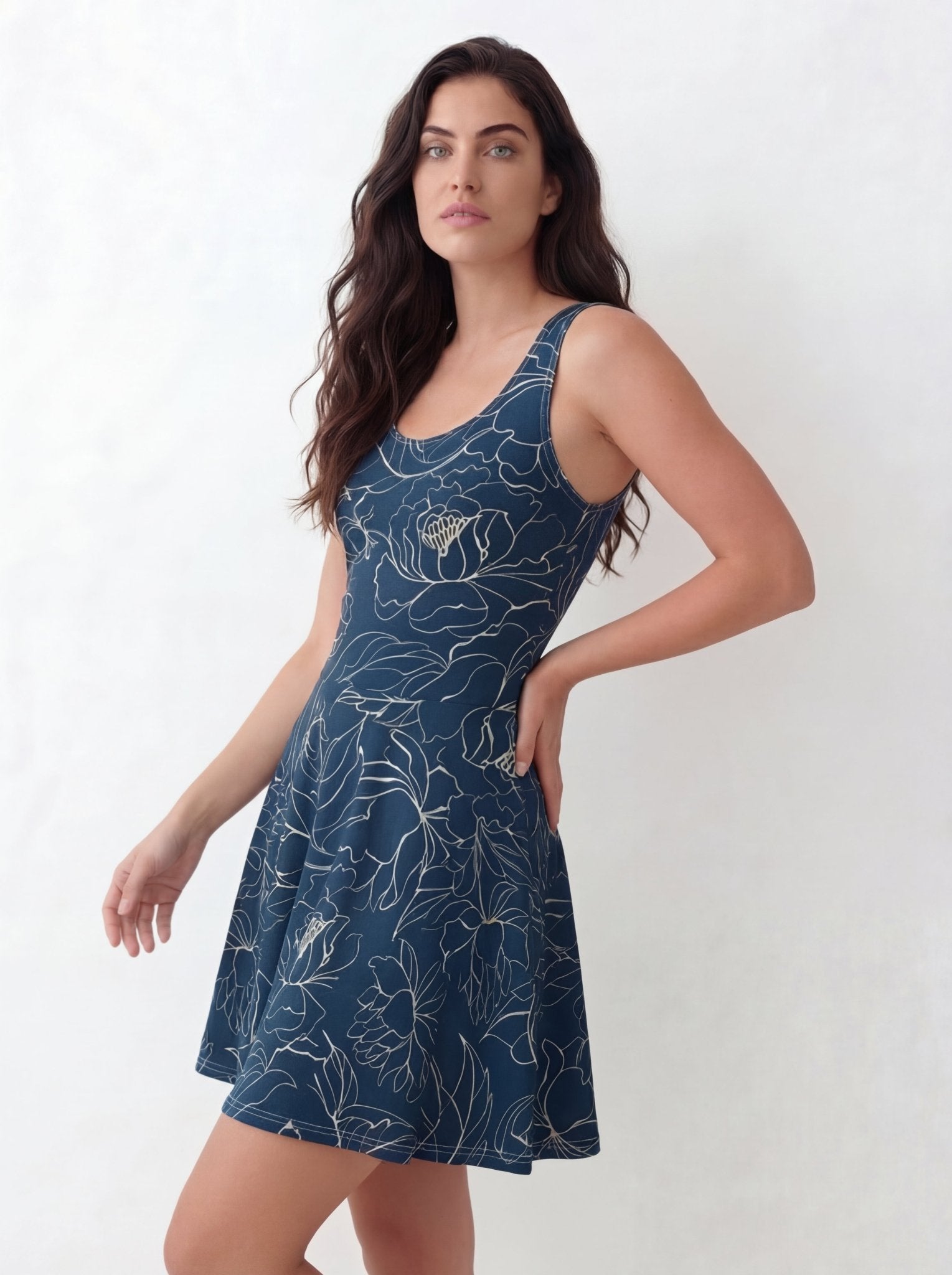 Botanical Energy (Skater Dress - FB0017) - Trillii