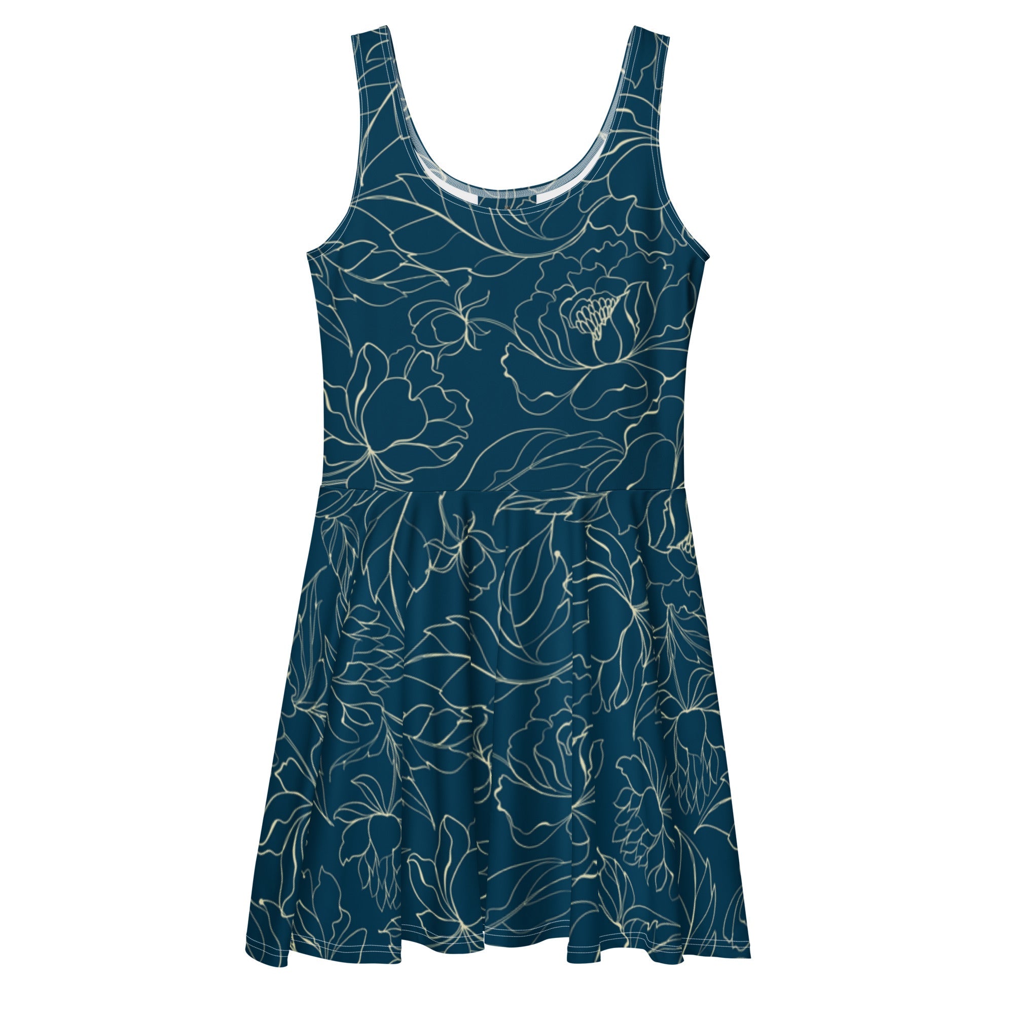 Botanical Energy (Skater Dress - FB0017) - Trillii