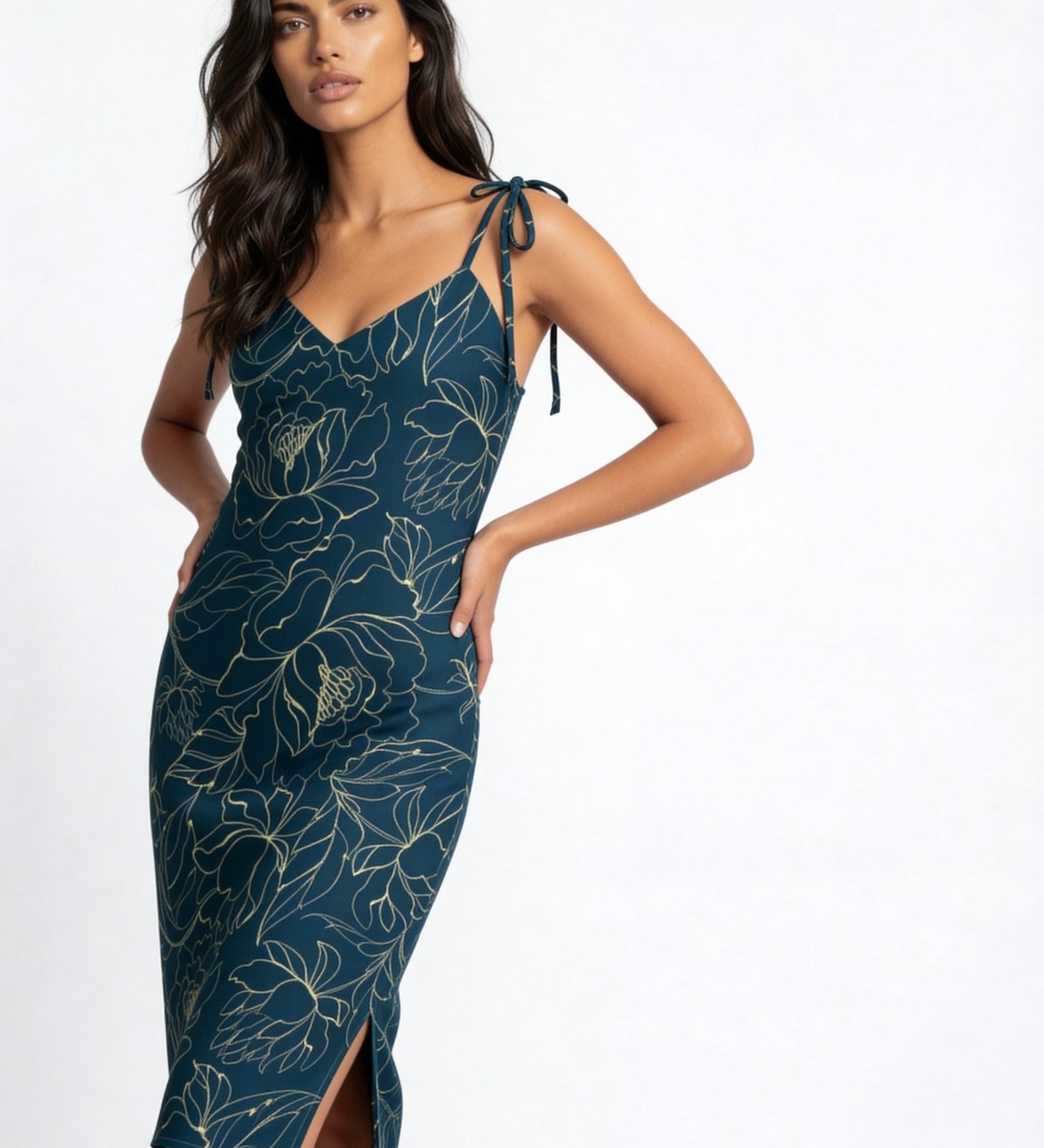 Botanical Energy (Slip Dress - FB0017) - Trillii