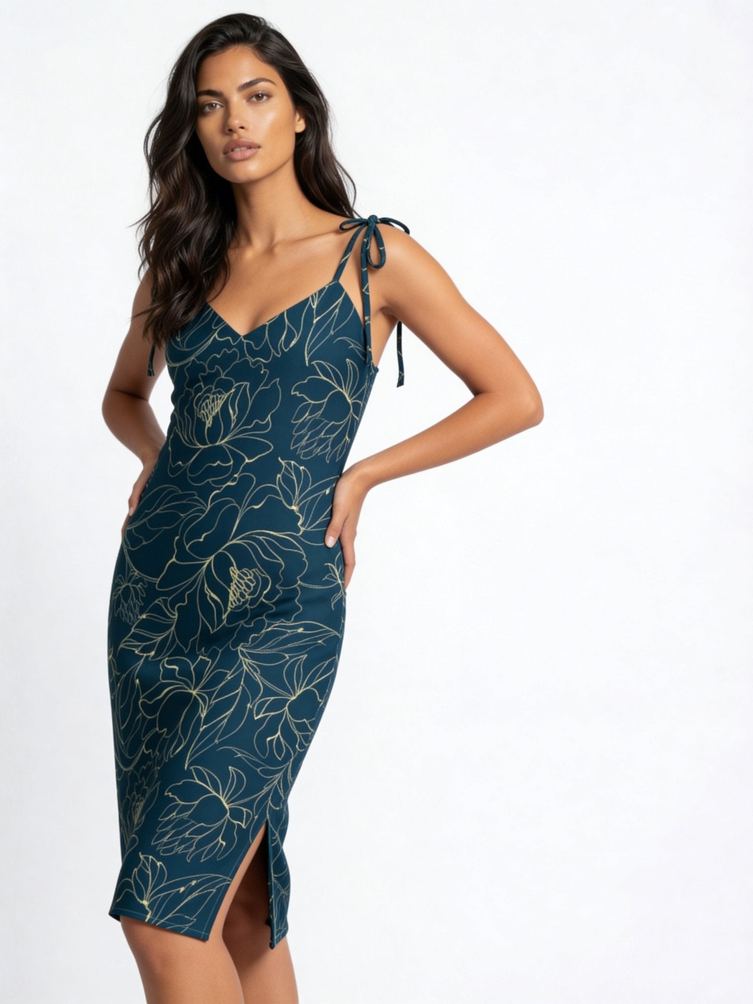 Botanical Energy (Slip Dress - FB0017) - Trillii
