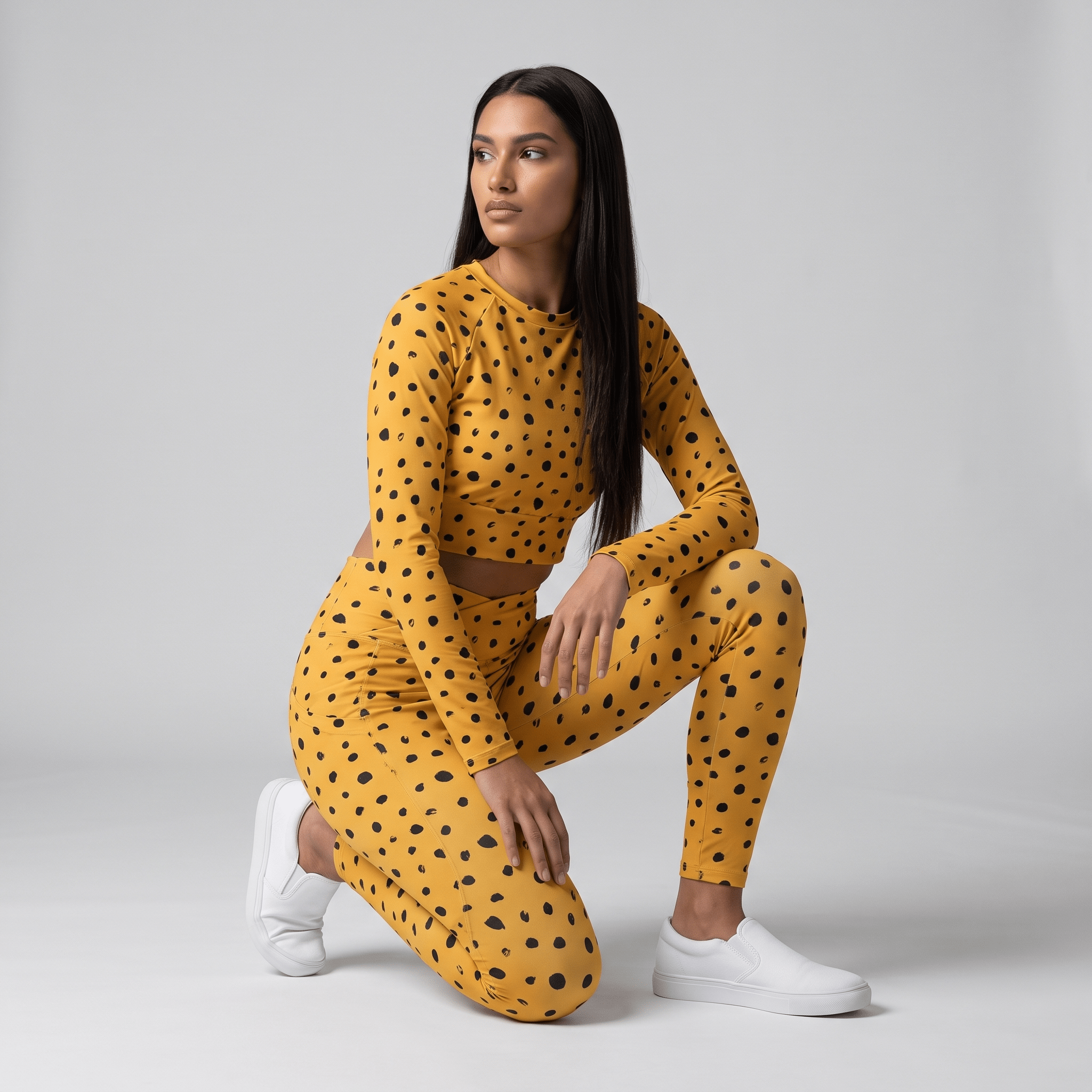 Bright Idea (Crossover Leggings w/ pockets - FB0070) - Trillii