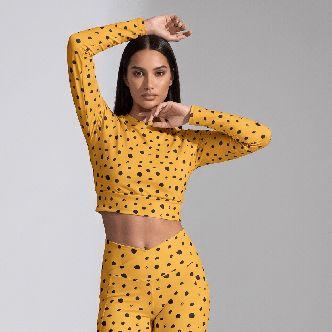 Bright Idea (Long Sleeve Cropped Top - FB0070) - Trillii