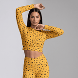Bright Idea (Long Sleeve Cropped Top - FB0070) - Trillii