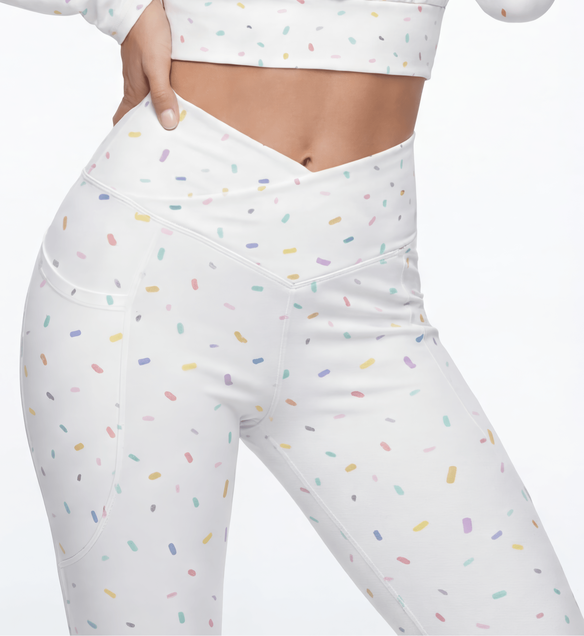 Celebration (Crossover Leggings w/pockets - FB0073) - Trillii