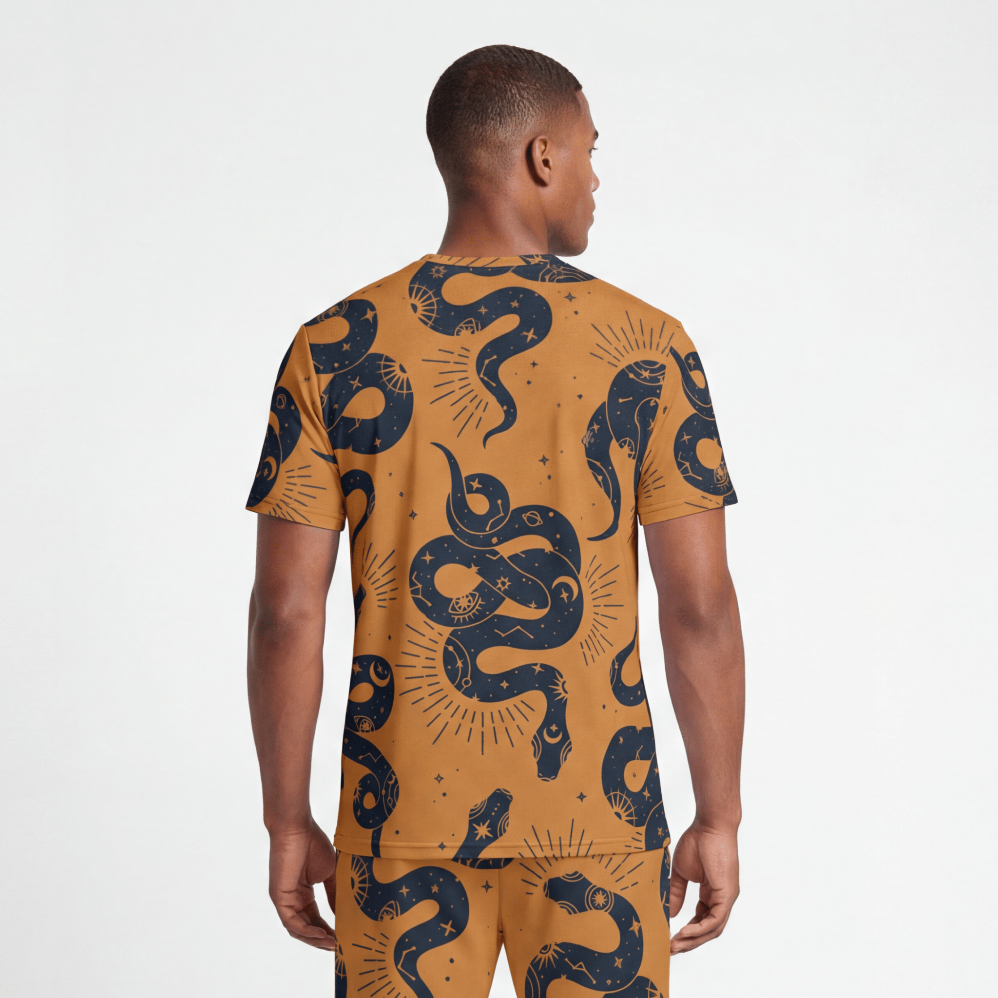 Celestial Snake (Men's T-shirt - FB - 0098) - Trillii