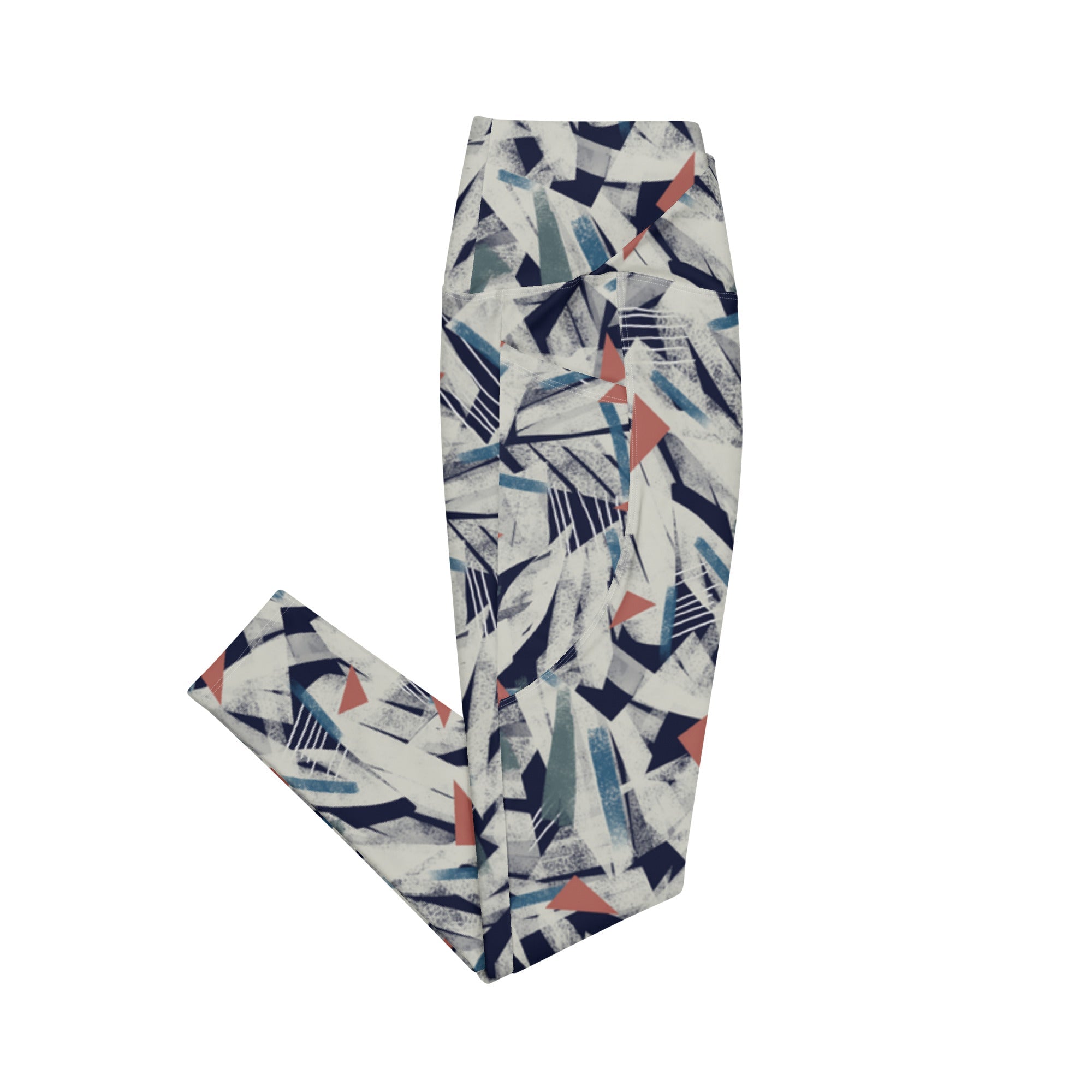 Controlled Disaster (Crossover Leggings with Pockets - FB0145) - Trillii