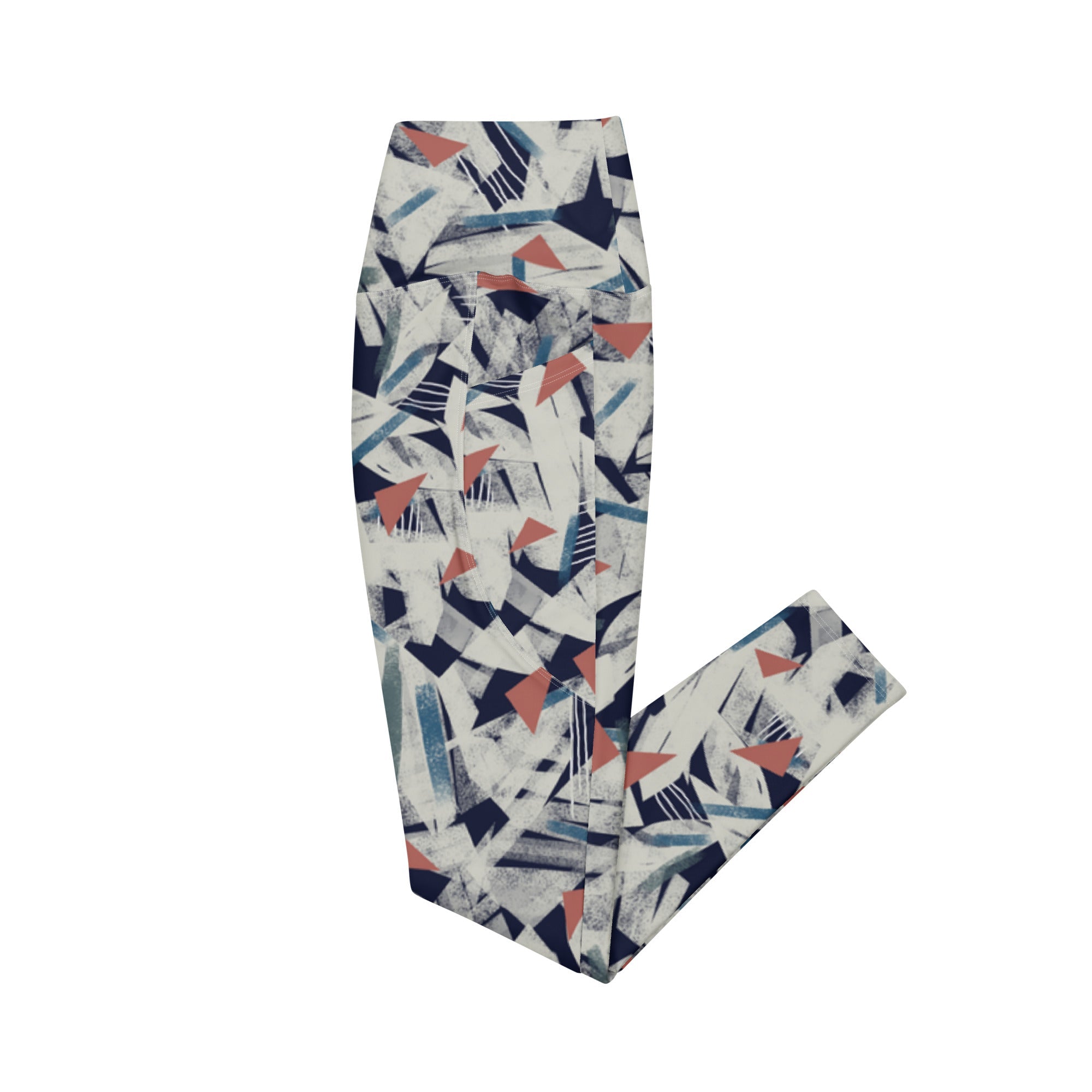 Controlled Disaster (Crossover Leggings with Pockets - FB0145) - Trillii