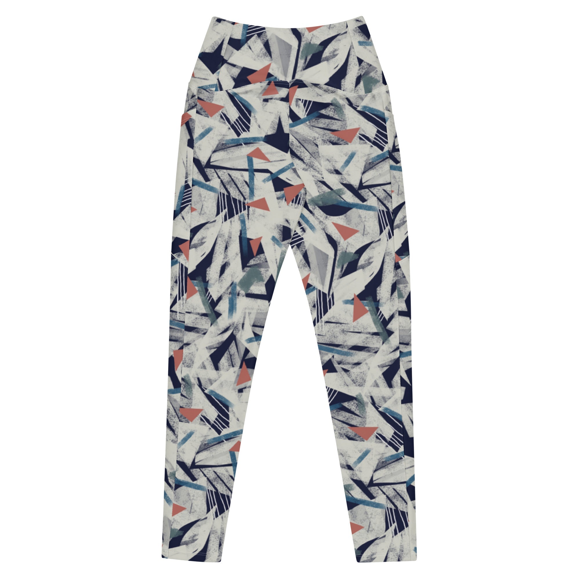 Controlled Disaster (Crossover Leggings with Pockets - FB0145) - Trillii