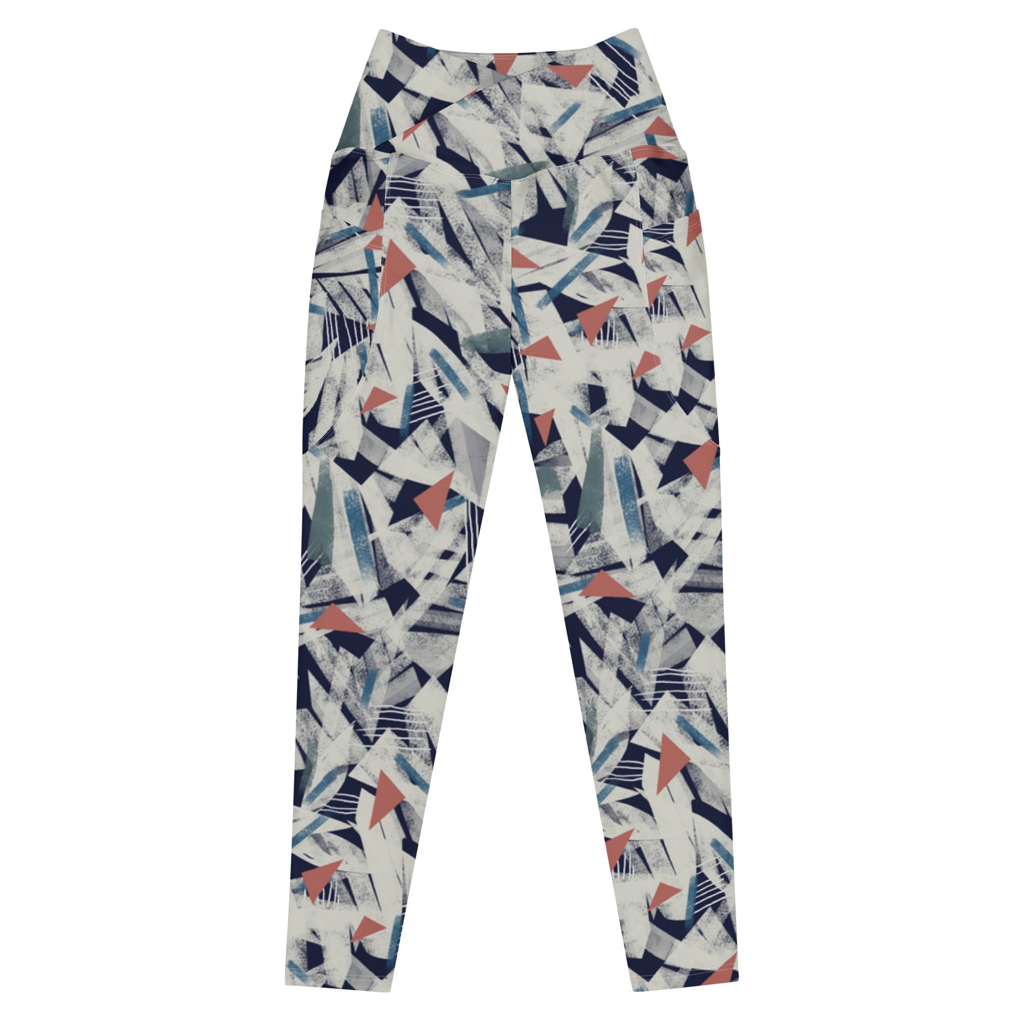 Controlled Disaster (Crossover Leggings with Pockets - FB0145) - Trillii