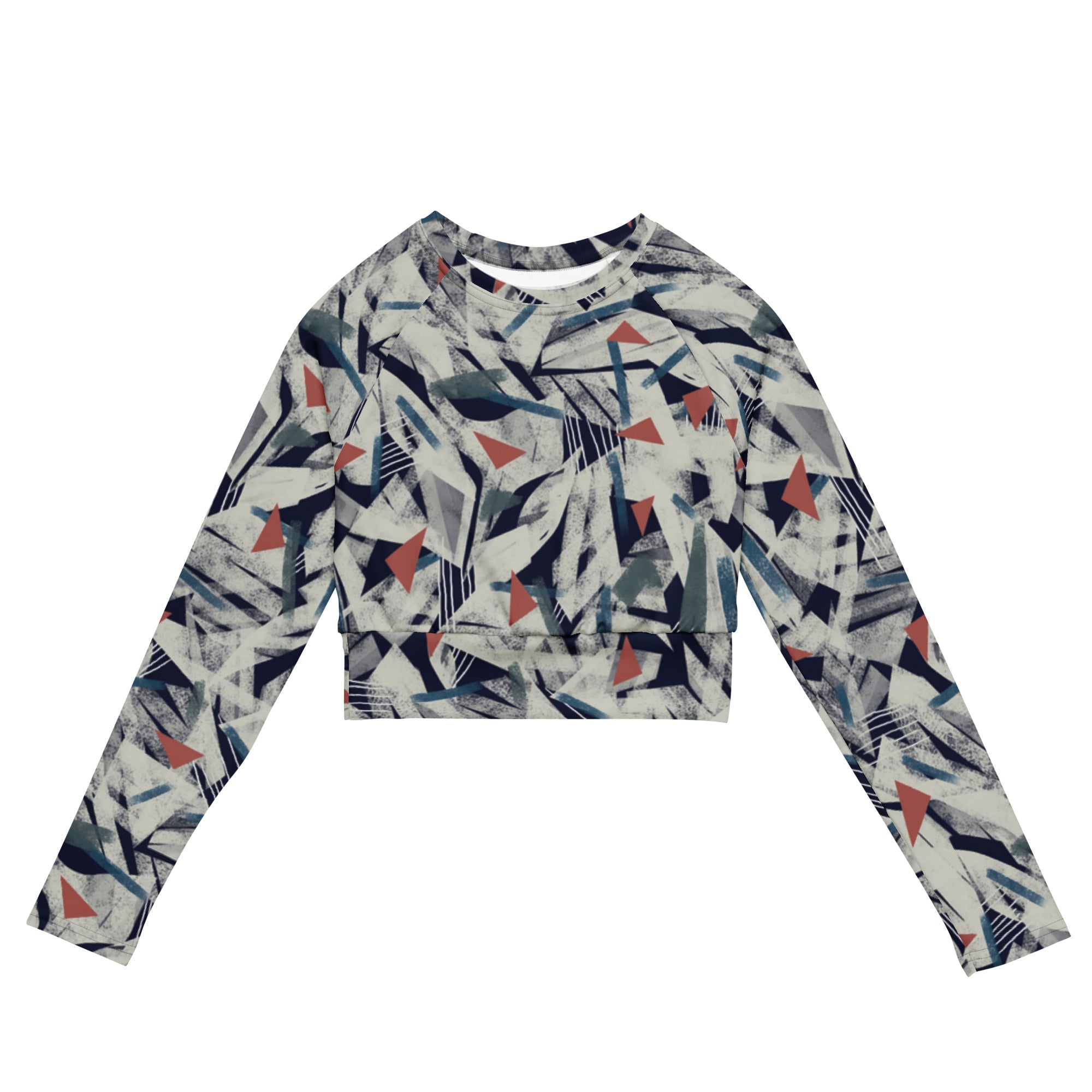 Controlled Disaster (Long - sleeve Crop Top - FB0145) - Trillii