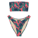 Crimson Feathers (Bandeau Bikini Set - FB0084) - Trillii