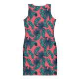 Crimson Feathers (Bodycon Dress - FB0084) - Trillii