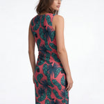 Crimson Feathers (Bodycon Dress - FB0084) - Trillii