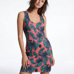 Crimson Feathers (Bodycon Dress - FB0084) - Trillii