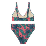 Crimson Feathers (High Waisted Bikini - FB0084) - Trillii