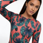 Crimson Feathers (Midi Dress - FB0084) - Trillii