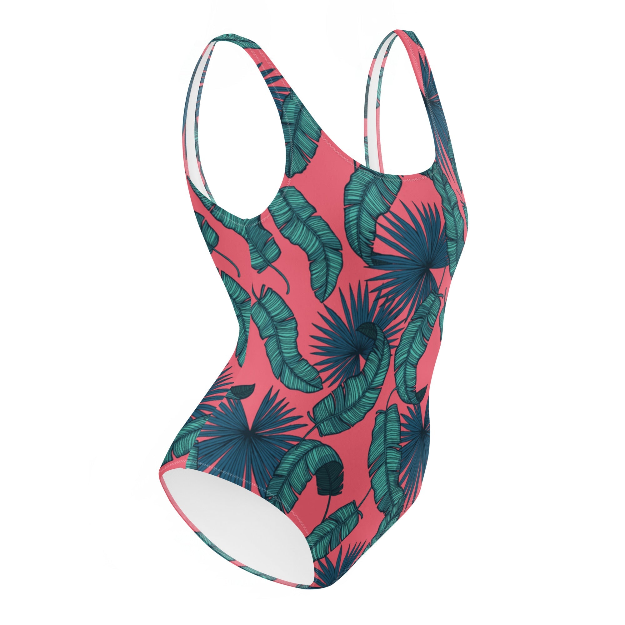 Crimson Feathers (One - Piece Swimsuit - FB0084) - Trillii