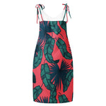 Crimson Feathers (Slip Dress - FB0084) - Trillii