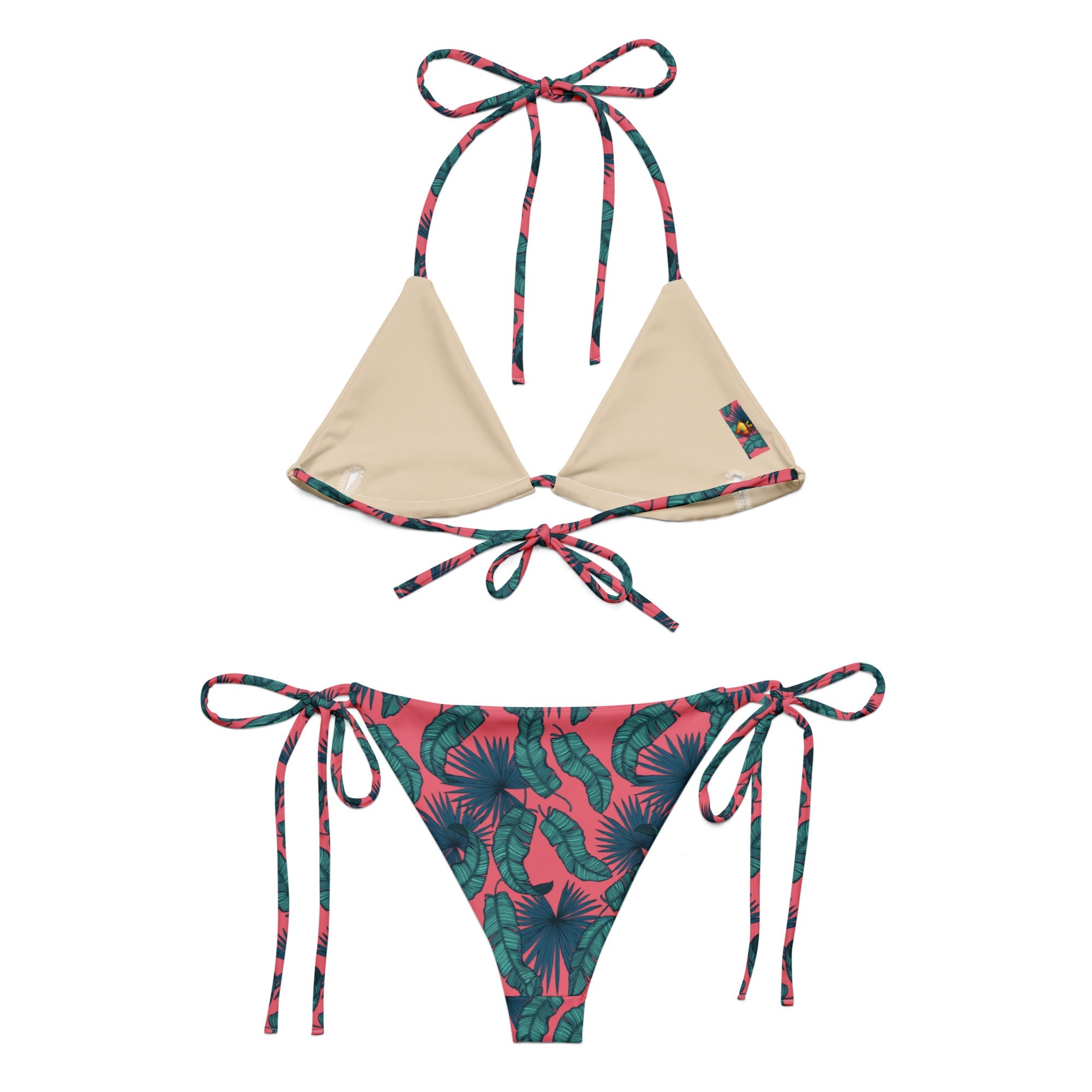 Crimson Feathers (String Bikini - FB0084) - Trillii