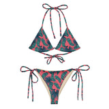 Crimson Feathers (String Bikini - FB0084) - Trillii