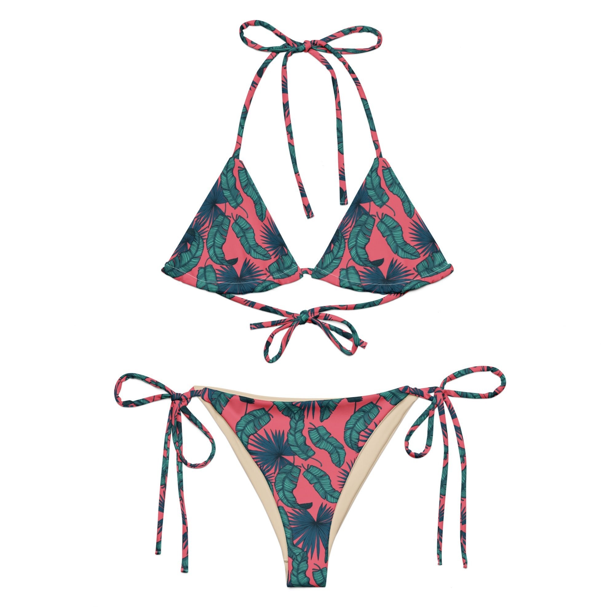 Crimson Feathers (String Bikini - FB0084) - Trillii