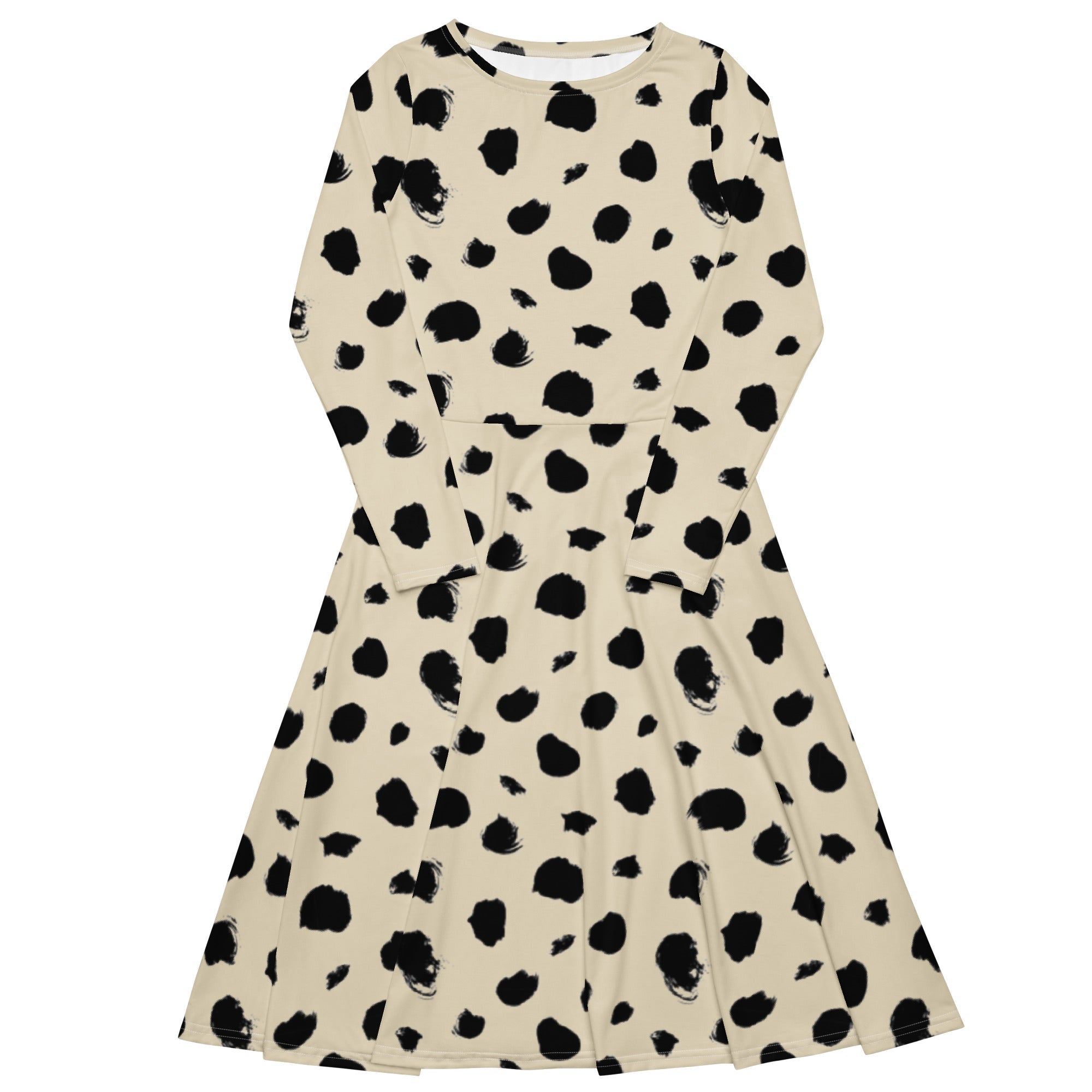 Dalmatian (Midi Dress - FB0079) - Trillii