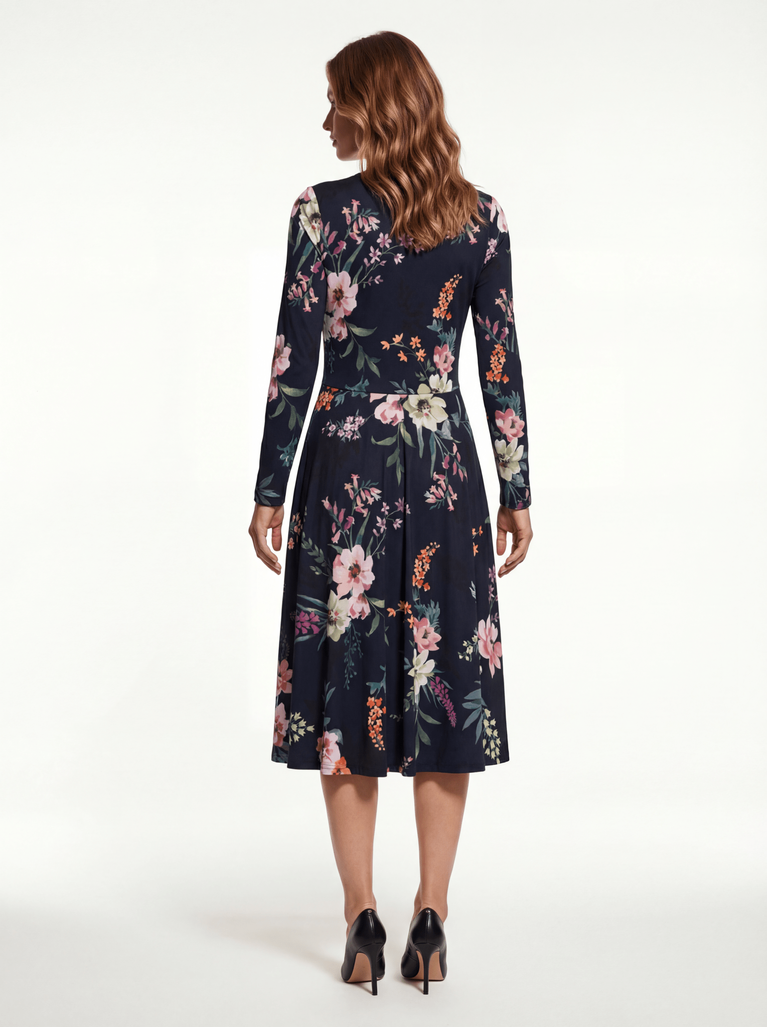 Dark Spring (Midi Dress - FB0082) - Trillii