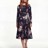 Dark Spring (Midi Dress - FB0082) - Trillii