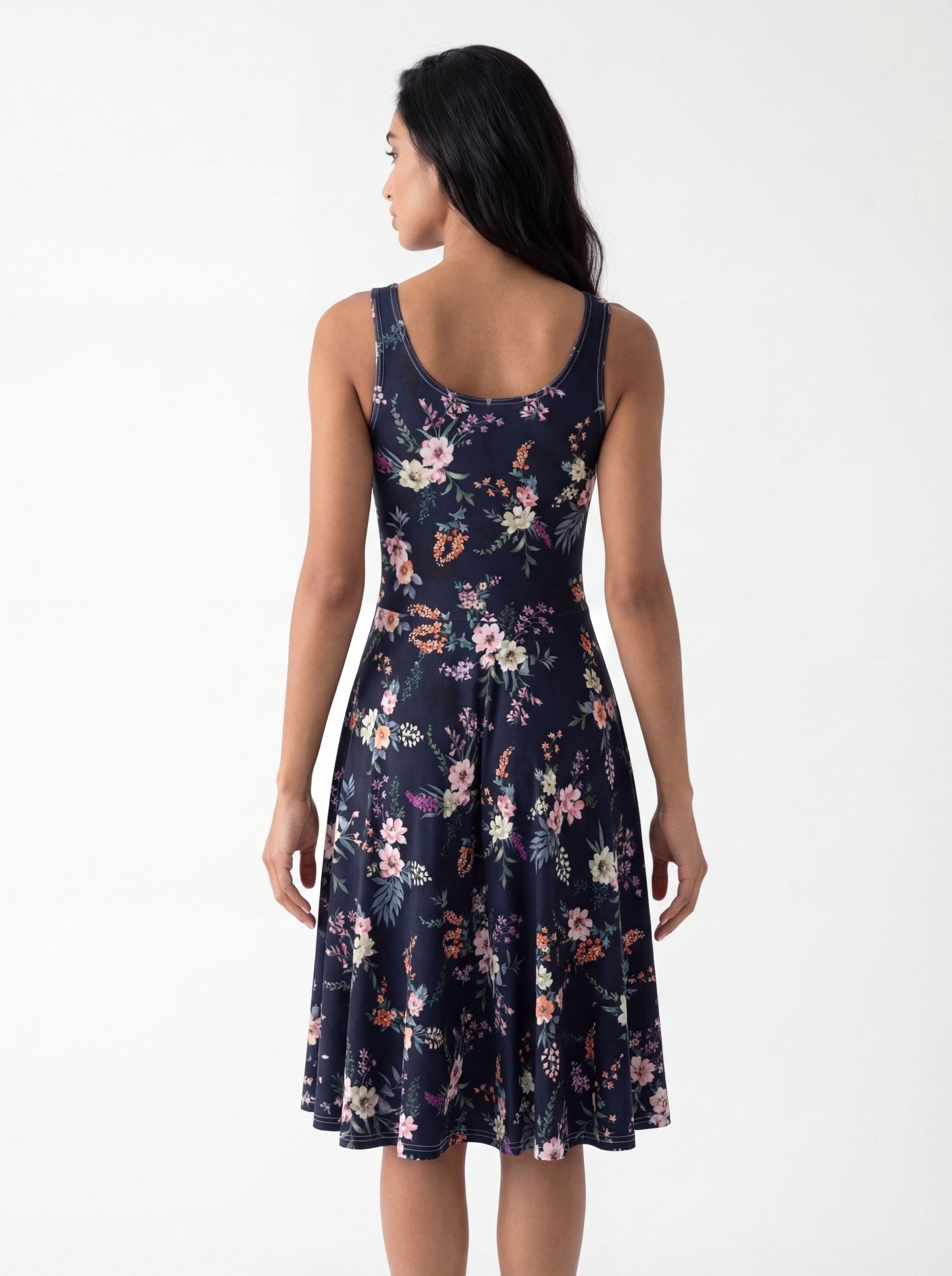 Dark Spring (Skater Dress - FB0082) - Trillii