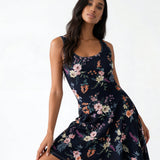 Dark Spring (Skater Dress - FB0082) - Trillii