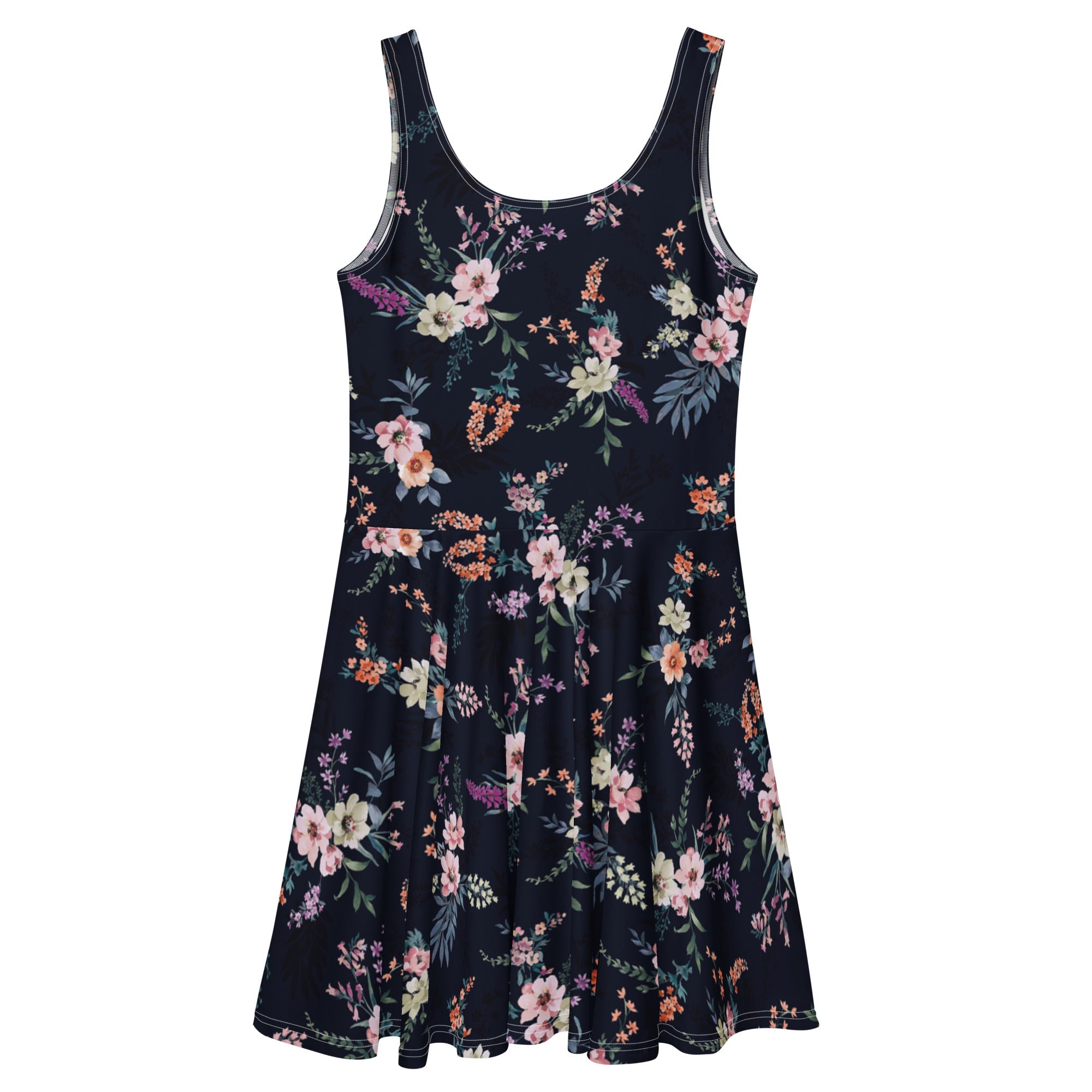 Dark Spring (Skater Dress - FB0082) - Trillii