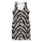 Diamond Zebra (Bodycon Dress - FB0085) - Trillii