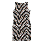 Diamond Zebra (Bodycon Dress - FB0085) - Trillii