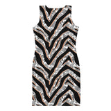 Diamond Zebra (Bodycon Dress - FB0085) - Trillii