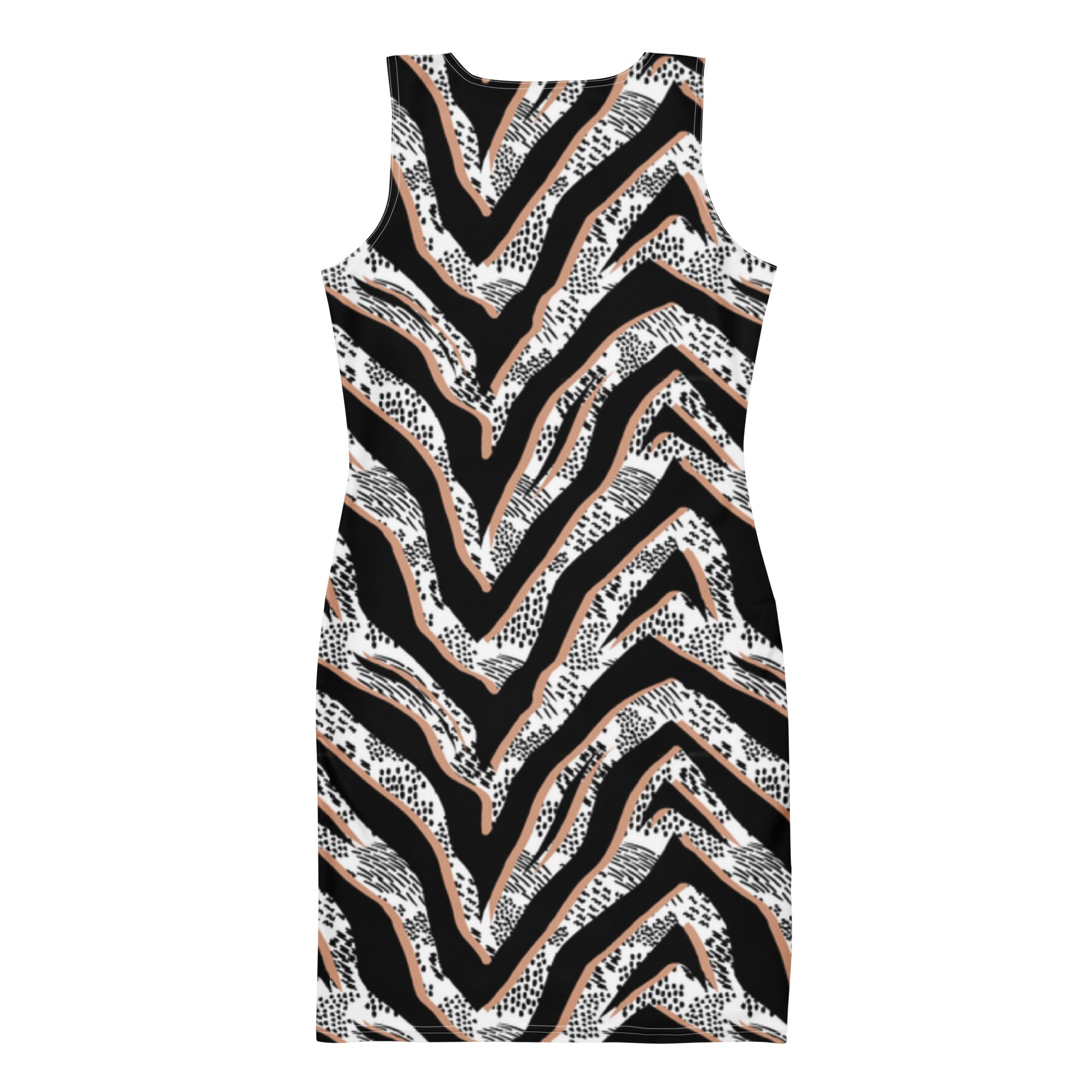 Diamond Zebra (Bodycon Dress - FB0085) - Trillii
