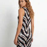 Diamond Zebra (Bodycon Dress - FB0085) - Trillii