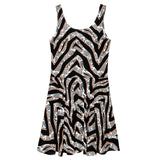 Diamond Zebra (Skater Dress - FB0085) - Trillii